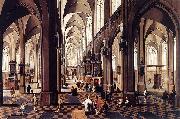 Pieter Neefs Interior of Antwerp Cathedral France oil painting artist
